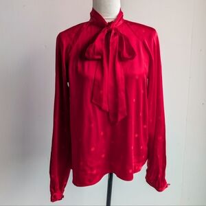 NWT Temperley London Betty Blouse - Red